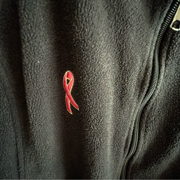 Plus, 2x, Columbia, cozy, warm, winter, fleece, jacket, coat, breast cancer - Picture 2 of 7